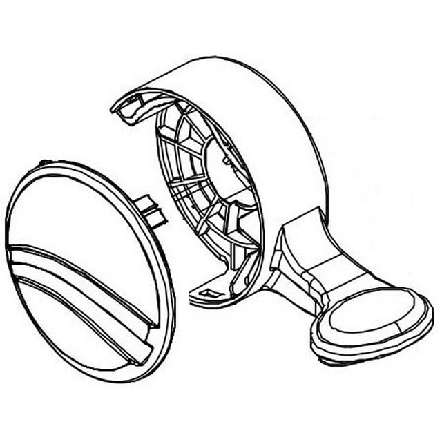 Dometic Toilet Flush Pedal 385311119 Built-In; White; With Pedal Cover