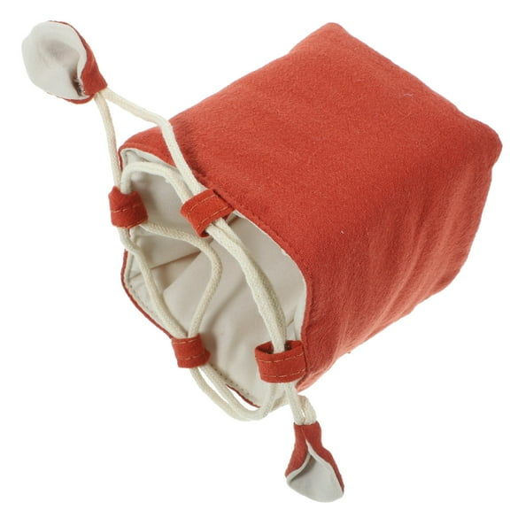 OFFIGAM Brown Dog Treat Pouch Fabric Training Bag for Walking, Outdoor Activities, Pet Accessories Organizer