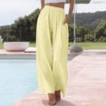 thumbnail image 2 of Women's Spring Satin Straight Leg Pants Loose Casual Comfort Fit, 2 of 7