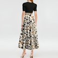 thumbnail image 3 of JGNGSHN Casual Maxi Dresses for Women Summer Crewneck A Line Tiered Floral Dress Flowy Swing Empire Waist Boho Vacation Sundresses, 3 of 3