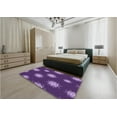 thumbnail image 4 of Ahgly Company Indoor Square Patterned Purple Iris Purple Area Rugs, 8' Square, 4 of 6