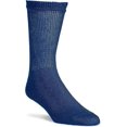 thumbnail image 6 of MDR Diabetic Socks Crew Length for Men and Women with Full Sole 3 Pairs Non-Binding Wide Top Comfort & Support Made in USA (10-13, Navy), 6 of 9