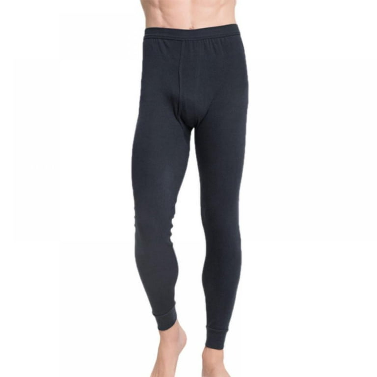 Men's Thermal Underwear Pants Cotton Warm Long Leggings Lightweight Winter  Base Layer Bottoms 