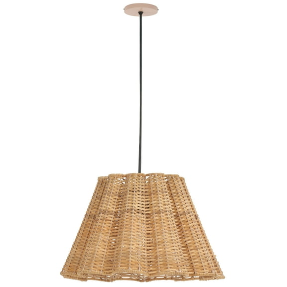 SAFAVIEH Melora Traditional LED Natural Cane Pendant Light