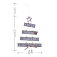 thumbnail image 3 of Letras talladas rebanada de madera campana árbol de Navidad adorno colgante decoración colgante, 3 of 4