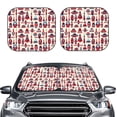 thumbnail image 2 of Kll Rocket Pattern Windshield Sun Shade 2-Piece Foldable Car Front Window Sunshade For Most Sedans Suv Truck - Auto Sun Blocker Visor Protector Blocks Max Uv Rays - Large, 2 of 7