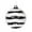 Black/White, variant on Vickerman 8' Blue Stripe Candy Finish Wave Ball Christmas Ornament with Glitter Accents