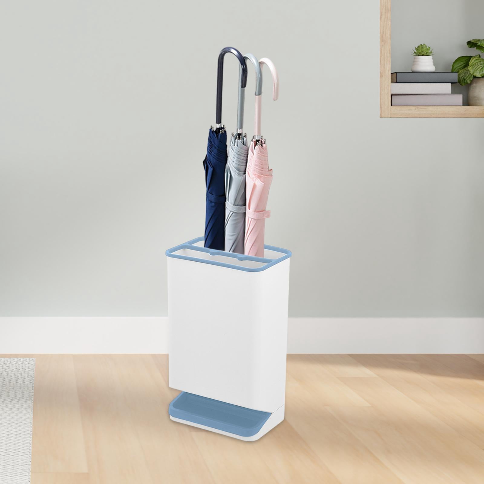 TISHITA Umbrella Holder Umbrella Stand Rack Cane Holder Multipurpose Organizer, Storage for Patio Hallway Front Door Restaurant Hotel blue