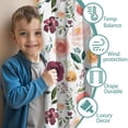 thumbnail image 3 of Blackout Kids Curtains,Pioneer Flower Floral Print Pattern Childrens Insulated Curtains Set Of 2,Bedroom Essentials,Toddler Room Decor 42"x54", 3 of 5
