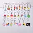 thumbnail image 4 of Estbridge 24 Cartoon PVC Stationery Keychains Prize Keychain Women‘s Casual Cute Wallet Backpack Accessory Key Chain Festival Party Small Gifts, 4 of 5