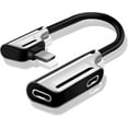 thumbnail image 1 of Adaptateur iPhone 4-en-1 Double Prise - Compatible avec iPhone 11/TP/8 Plus, Tous Systèmes iOS, 1 of 5
