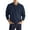 Blue, variant on Quealent Polo Shirts for Men Long Sleeve Soft Cotton Collared Shirt (Navy,M)