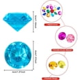 thumbnail image 2 of Jinsinto Pool Diving Gems Toys 10 pcs Big Colorful Diamonds Set, 2 of 5