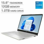 HP 15.6" Touchscreen Laptop i5-1135G7,  12GB Memory,  1TB Hard Drive, Windows 11,  Backlit Keyboard, Silver -  15-dw3035cl