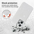 thumbnail image 5 of Compatible with Redmi Note 12 Pro 5G Case Cute Glitter Sparkly Shockproof Xiaomi Redmi Note 12 Pro 5G Phone Case for Women Girls TPU Slim 3 in 1 Protective Cases (Silver), 5 of 14