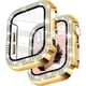 thumbnail image 2 of Yanonmyfd Funda para reloj brillante con protector de visualización HD para mujer compatible con Apple Watch de 49 mm de diámetro, protector de cara para iWatch Series Ultra 3/2/1, color dorado, 2 of 28