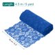 thumbnail image 2 of Cinta de encaje de patrón floral de 6.3 pulgadas de ancho y 5 yardas de color azul marino para envoltura de regalos, decoración de bodas, 2 of 7