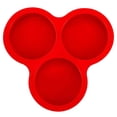 thumbnail image 1 of Huevos de silicona para freidora de aire – moldes redondos de silicona antiadherentes de 3 cavidades para microondas, magdalenas, pasteles, pudines, resistentes al calor, fácil de limpiar, 1 pack, 1 of 8