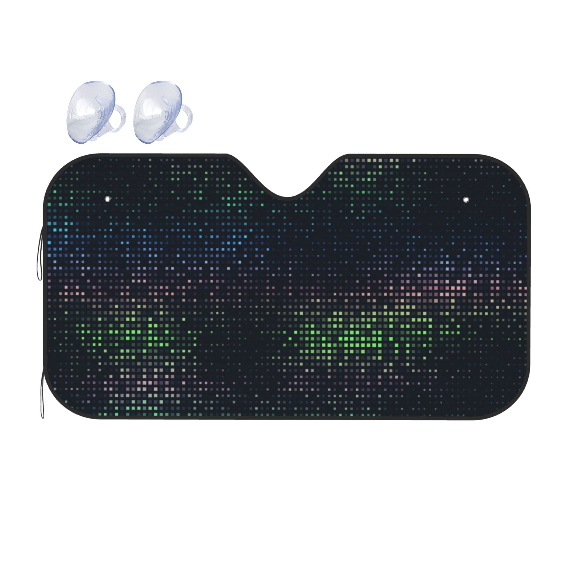 YFYANG Front Windshield Sun Shade, Square Mosaic Foldable Car Visor for