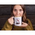 thumbnail image 2 of Red Cardinal Bird in a Glass Snow Globe Print, White Coffee & Tea Mug Cup (11oz),White,11oz, 2 of 4