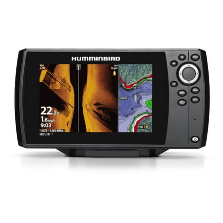 Humminbird 410950-1 HELIX 7 CHIRP Sonar G3 Dual Spectrum Combo Fishfinder/GPS/Chartplotter with MEGA Side & Down Imaging & 7