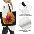 thumbnail image 3 of Rocae Orange Dalia for Big Capacity Shoulder Bag with Pockets,Tote Bag for Women Handbag, 3 of 8