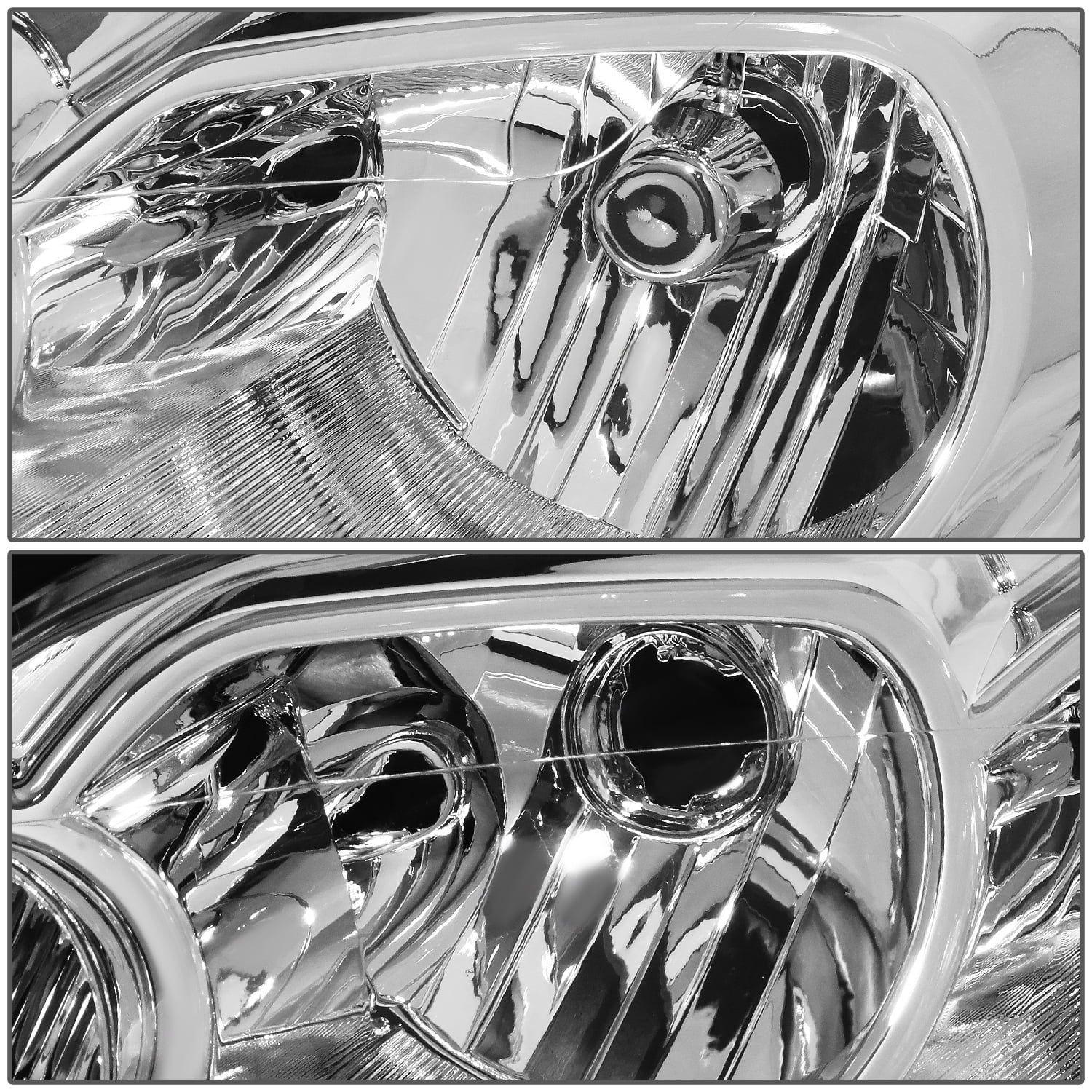DNA Motoring Halogen Headlights for 2006-2016 Chevrolet Impala & Monte Carlo Chrome Amber Corner Headlight Pair