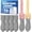 6-pack, variant on 8 Pack Pumice Stone Scouring Sticks with 2 Universal Handles, Grey Pumice Stone Cleaner for Cleaning Toilets, Bathrooms, Kitchens, Spas and Pools
