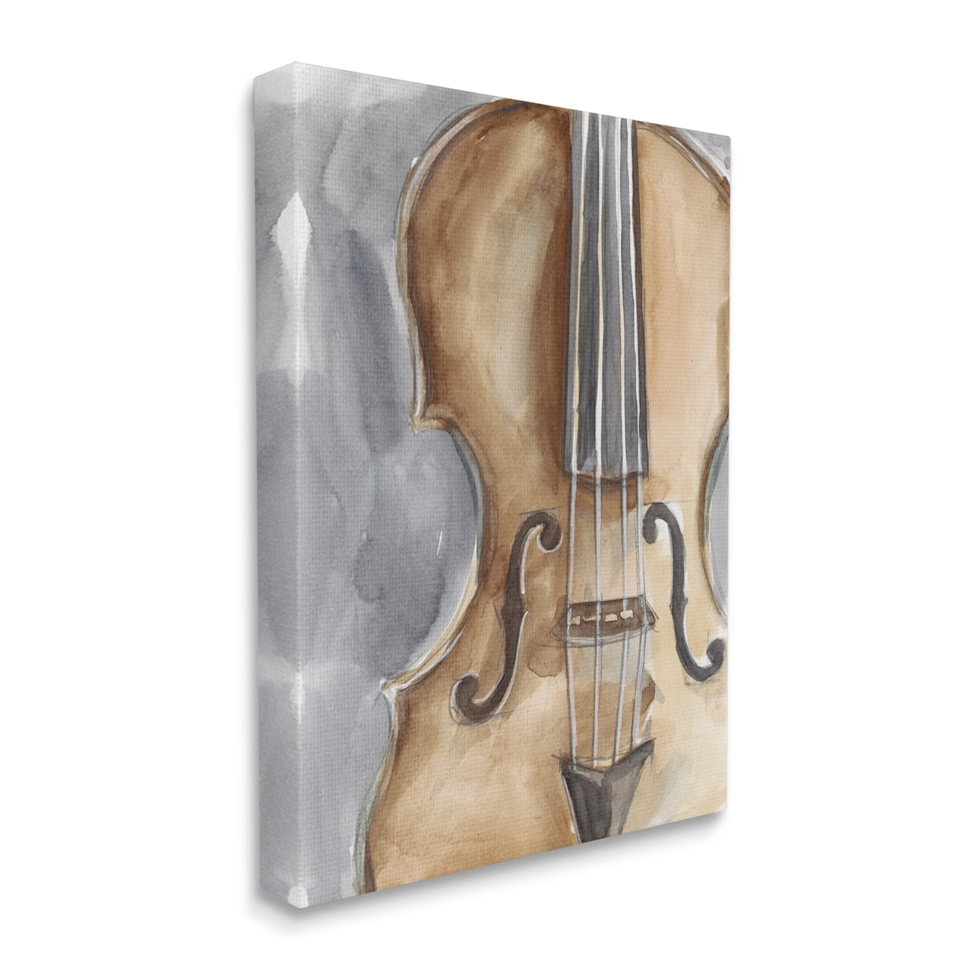 Stupell Industries Cello Music Painting Beauty & Fashion Painting Gallery Wrapped Canvas Print Wall Art, 24 x 30