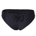 thumbnail image 2 of Mialoley Women?s Bathing Panty Solid Color Back Bow V Cheeky Ruched Semi Bikini Shorts, 2 of 2