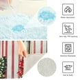 thumbnail image 3 of Yayeee Bath Rug for Bathroom Floor Non Slip Contour Fluffy Soft Absorbent Mat, 20"x24", Stripes Trees, 3 of 7