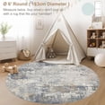 thumbnail image 4 of x Area Rug Living Room Rugs - Washable Neutral Modern Abstract Soft Thin Large Rug Indoor Floor No Slip Rug Carpet for Bedroom Under Dining Table Home Office Decor -, 4 of 9