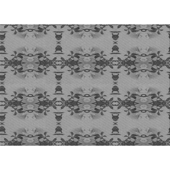 Ahgly Company Machine Washable Indoor Rectangle Transitional Ash Gray Area Rugs, 2' x 4'