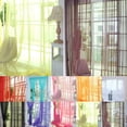 thumbnail image 2 of destyer Solid Color Wedding Organdy House Decor Door Window Tulle Voile Drape Sheer Colorful Curtain, 2 of 9