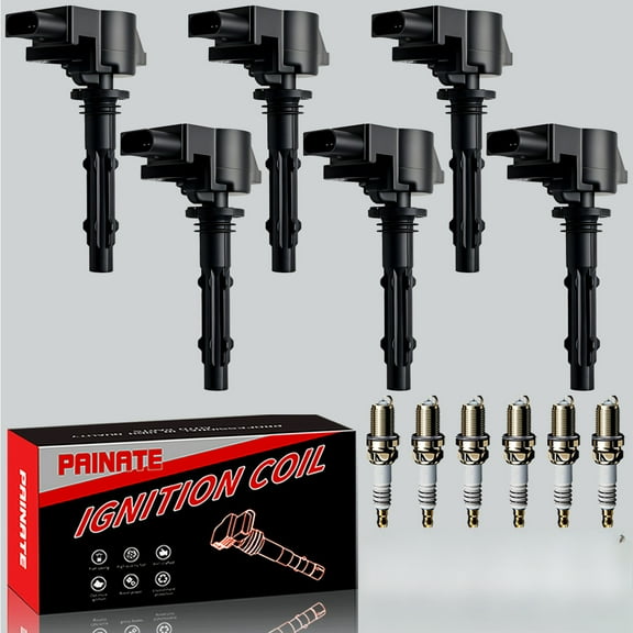 6X  Ignition Coil & 6X Iridium Spark Plugs For Mercedes-Benz E350 ML350 UF535