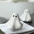 thumbnail image 6 of Cute Ceramic Ghost Figurine – Halloween Desktop Decor with Friendly Face, Sturdy Base for Shelf, Mantel, and Tabletop Display, 6 of 9