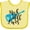 Banana and Yellow, variant on Inktastic Rock and Roll Lives with Blue Guitar Boys or Girls Baby Bib