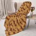 thumbnail image 3 of Rateoe Dachshund Dog Puppy Pattern Flannel Throw Blanket, Ultra-soft Blanket for Bed, Couch, Car, Hypoallergenic Anti-pilling blanket-60"x50"(Vertical), 3 of 6