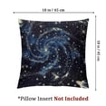 thumbnail image 4 of Pillow Covers Black Space Galaxy Constellation Seamless Pattern  Standard Square Cushion Throw Cover for Couch Bedroom Living  1 set of 2, various sizes, 4 of 7