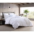 thumbnail image 3 of Swift Home Moselle 100% Yarn Dyed Cotton Ruched Waffle Weave Duvet Cover Set (Comforter Not Included) Blue - Full - Queen, 3 of 5