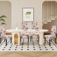 thumbnail image 3 of Printed Dining Room Chair Covers 6 Packs, Stretch Kitchen Slipcovers Removable Washable Parsons Protector for Kitchen,Hotel,Restaurant, Ceremony Universal Size, 3 of 6