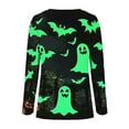 thumbnail image 4 of Halloween Shirts for Women Long Sleeve T-Shirts Funny Graphic Print Casual Loose Comfy Crewneck Tunic Tops Women Fall Outfit, 4 of 4