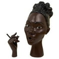 thumbnail image 1 of Black Woman Smoking Head Incense Burner,Calming Room Waterfall Decor and Unique Home Gift, 1 of 8