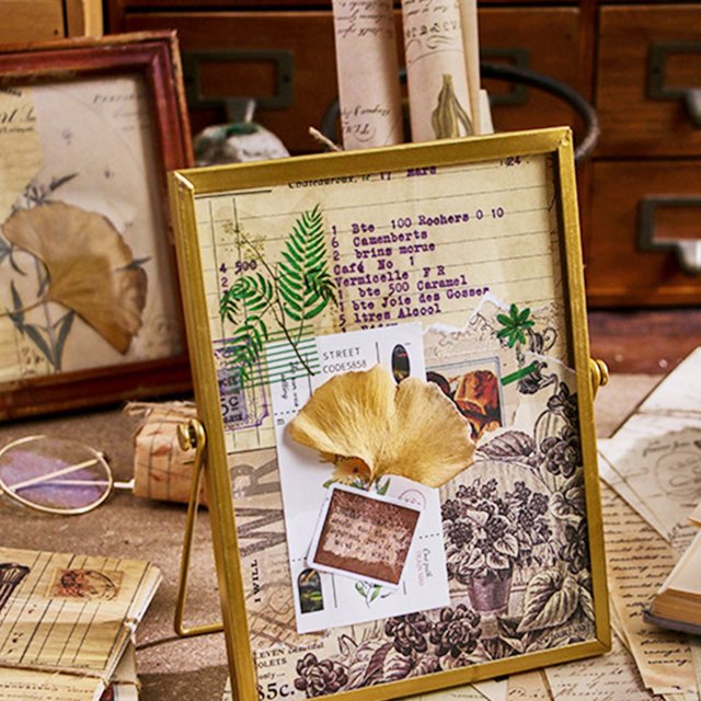 Papel De Material De Arte 30 Uds papel decorativo de arte DIY accesorios de cuenta Manual de personal portátil Vintage Likrtyny Libre de BPA