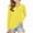 Yellow2, variant on Qingpeng Girls Slim Long Sleeve T Shirts Kids Casual V Neck Cute Tops Solid Basic Tees