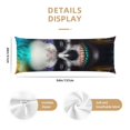 thumbnail image 3 of Naloa Modern Abstract Colorful Skull C Body Pillow Cover, Pillowcases with Hidden Zipper Breathable Long Pillow Case (Pillows are not included,20x54 inch), 3 of 7