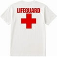 thumbnail image 2 of SOCKS'NBULK 24-Pack White Lifeguard T-Shirt Size M – Cotton Blend Printed in USA for Beach or Pool Staff, 2 of 2