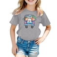 thumbnail image 4 of TZEWGL Tees For Child Cartoon Printed Round Neck Short Petal Sleeved Clothing For Infnants size 8-9T, 4 of 4