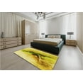 thumbnail image 4 of Ahgly Company Indoor Rectangle Patterned Bold Yellow Area Rugs, 5' x 7', 4 of 6
