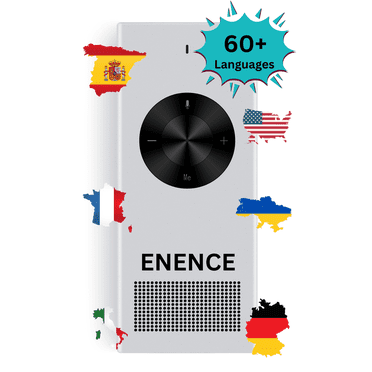 Enence Pro Language Translator Device, Instant Two Way Voice Translation, Support 60  Languages